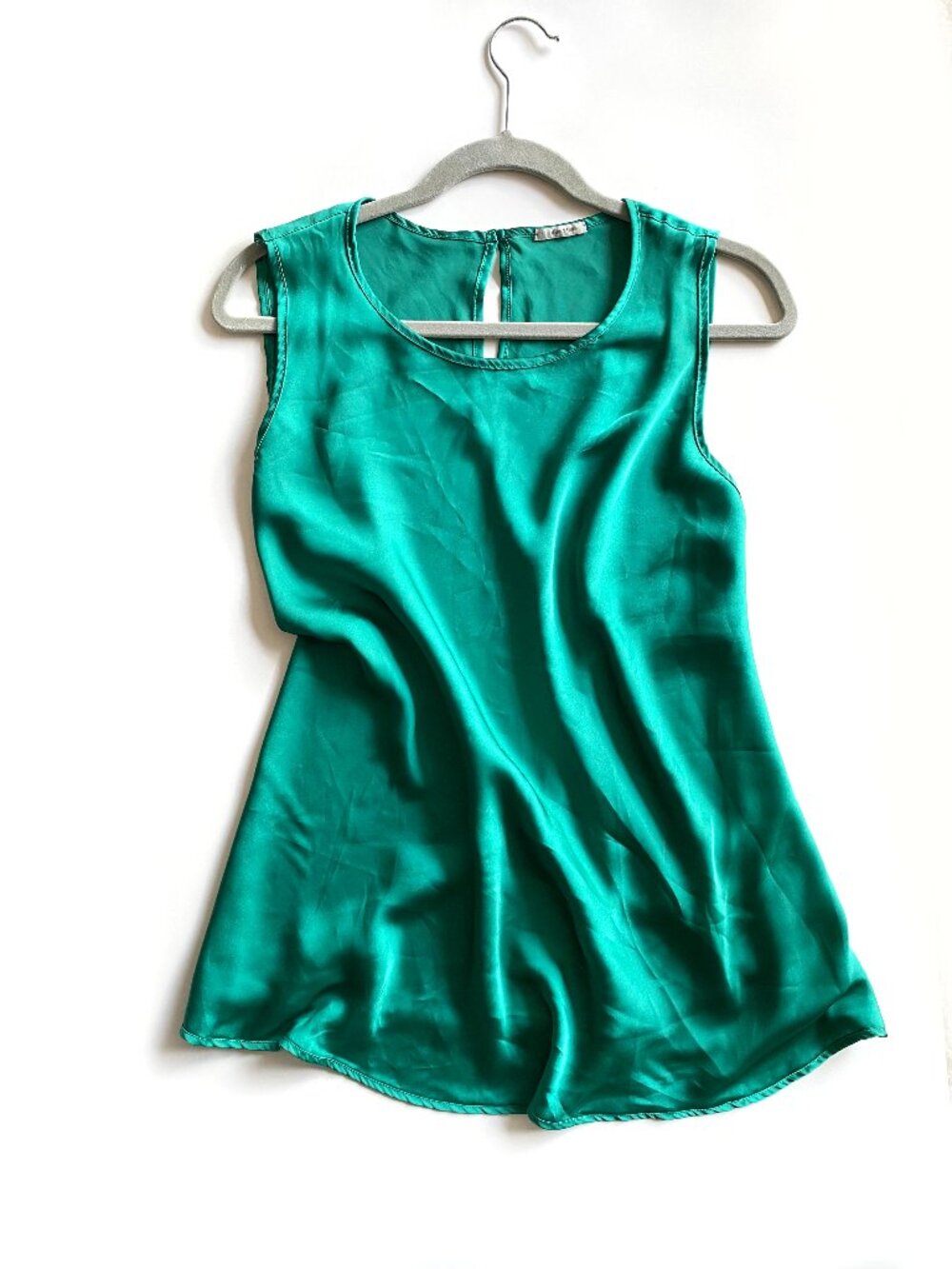 Intimissimi Satin Emerald Green Tank Top Size L